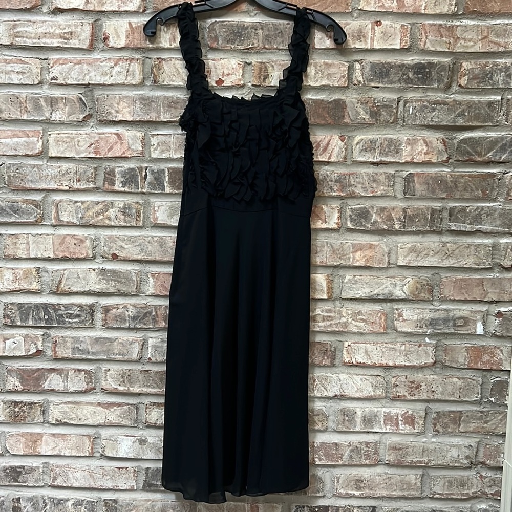 NWT Moschino Black Chiffon Cocktail Dress.